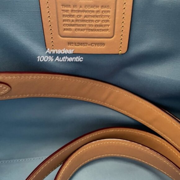 Coach CY699 Rowan Large Satchel Bag In Signature Canvas - Picture 6 of 6